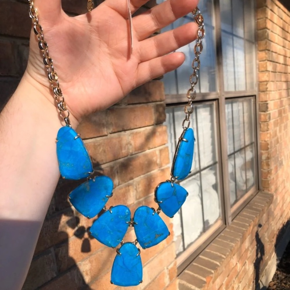 NWT Aqua howlite Harlow